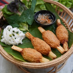 กุ้งพันอ้อย 2ไม้