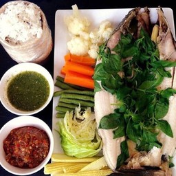 ปลาช่อน นึ่งแจ่ว