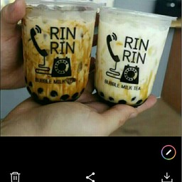 ชานมบราวน์ชูการ์ไซร์(M) เล็ก/ลายน้ำบราวชูการ์จะละลายไม่เหมือนในรูปนอกจากซื้อหน้าร้าน