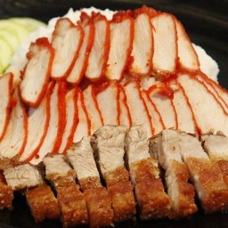 หมูแดง หมูกรอบ(กับข้าว)