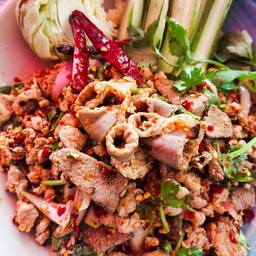 ลาบ รวม เครื่องในหมู