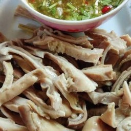 กระเพาะหมูลวกจิ้ม