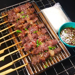 โคขุนย่าง เสียบไม้ ชุดโปร 7 ไม้