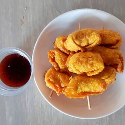 เกี๊ยวไส้กรอกชีส