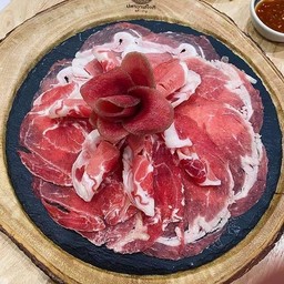 เนื้อวัวสไลด์(ครึ่งกิโล) ราคาส่ง #ฟรี!! น้ำซุป น้ำจิ้ม