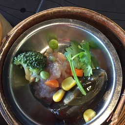 ไข่เยี่ยวม้ากับไก่สับ