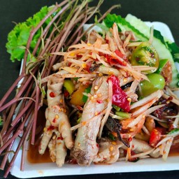 ตำปลาร้าตีนไก่