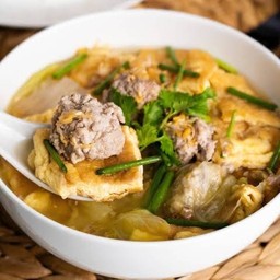 แกงจืดใข่น้ำใส่หมูสับ