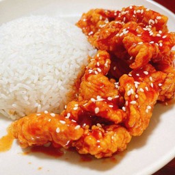 ข้าว ไก่ป๊อบ เกาหลี