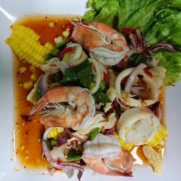 ยำกุ้ง+ปลาหมึก