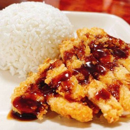 ข้าว ไก่ทอด ทงคัตสึ