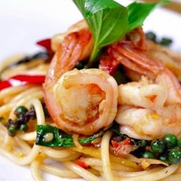 Spaghetti Kee Mao Seafood