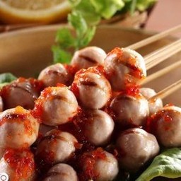 ลูกชิ้นเอ็นหมูทิพย์ไม้เล็กชุดเล็ก 5 ไม้