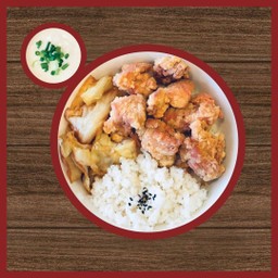 ข้าวหน้าไก่คาราเกะ