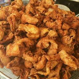 ชุดหนังไก่ทอด