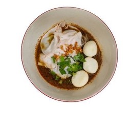 ก๋วยเตี๋ยวเรือสันคอหมูสไลด์