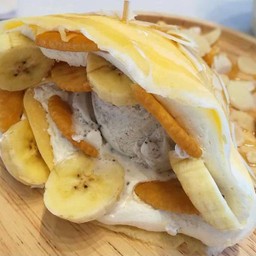 เครปเย็นแป้งวนิลา บิสกิส&กล้วยหอม