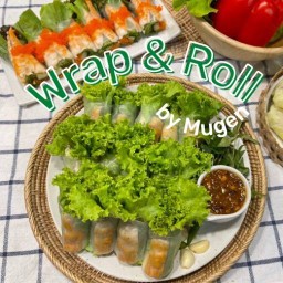 Wrap & Roll แหนมเนืองโรล สลัดผัก สลัดโรล อาหารสุขภาพ Wrap & Roll สาขาศรีราชา by Mugen Healthy Cafe