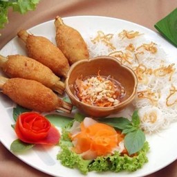 กุ้งพันอ้อย 4ชิ้น