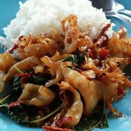 ข้าวกะเพราแมงกะพรุน