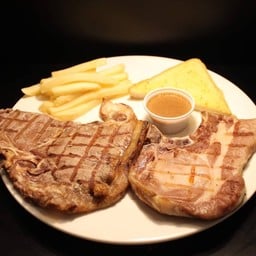 ทีโบน + พอร์คช็อพ