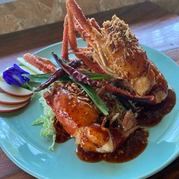 กุ้งซอสนรกกุ้งแม่น้ำ