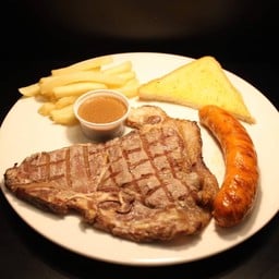 ทีโบน + ไส้กรอกชีส