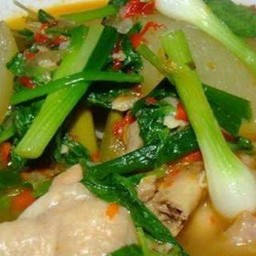 แกงฝักใส่ไก่