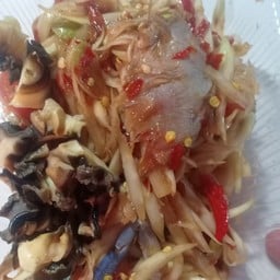 ตำปูปลาร้า ใส่ปลาร้าต่อนนัวๆ