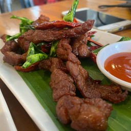 นุ่มไม่เหนียว สุกกำลังดี มีใบมะกูดกับพริกทอด ลงตัวสุดๆ 10/10