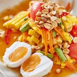 ตำข้าวโพดไข่เค็ม