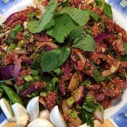 ก้อยเนื้อ ไม่ ขม