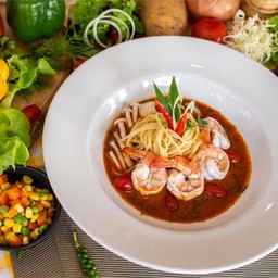 สปาเก็ตตี้ต้มยำกุ้ง