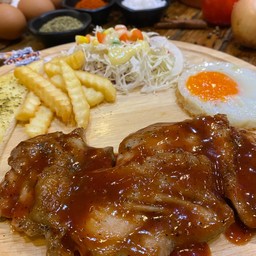 สเต็กไก่บาร์บีคิว