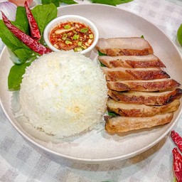 ข้าวคอหมูย่าง จิ้มแจ่ว