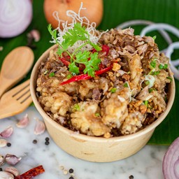 หมึกทอดกระเทียม