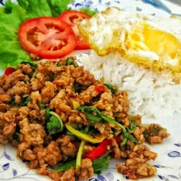 ข้าวกระเพราหมูสับ