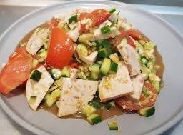 ส้มตำแตง+หมูยอ