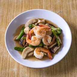 ผัดผัก+กุ้ง