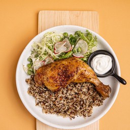 Lemon Chicken with Quinoa-Brown Rice