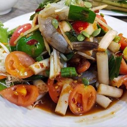 ตำไหลบัวกุ้งสด