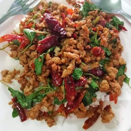 กระเพาหมูสับ