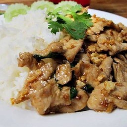 ข้าวไก่กระเทียม