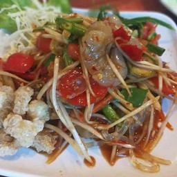 ตำปูปลาร้ากุ้งสด