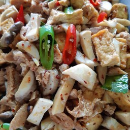 เต้าหู้&เห็ดผัดพริกเผา