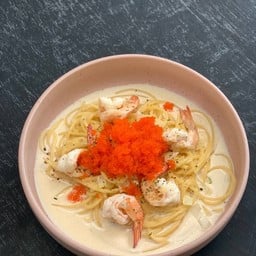 สปาเก็ตตี้ครีมไข่กุ้ง