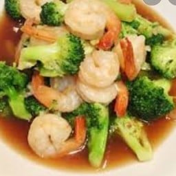 ผัดบร็อคโคลีผัดกุ้ง