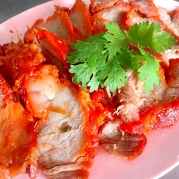 หมูแดงสับ
