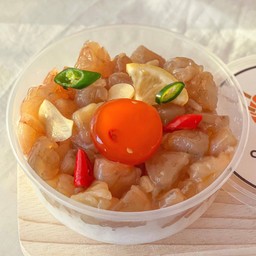 ข้าวหน้ากุ้งและไข่ดองซีอิ๊วเกาหลี