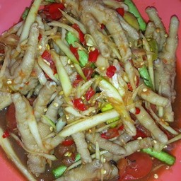 ตำปลาร้า+ตีนไก่